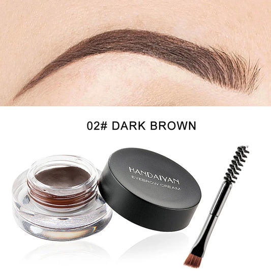 HANDAIYAN 12 Color Waterproof Eyebrow Cream Professional Eyeliner Eyebrow Gel High Brow Tint Black Eye Brow Makeup Tools Good Vibrations