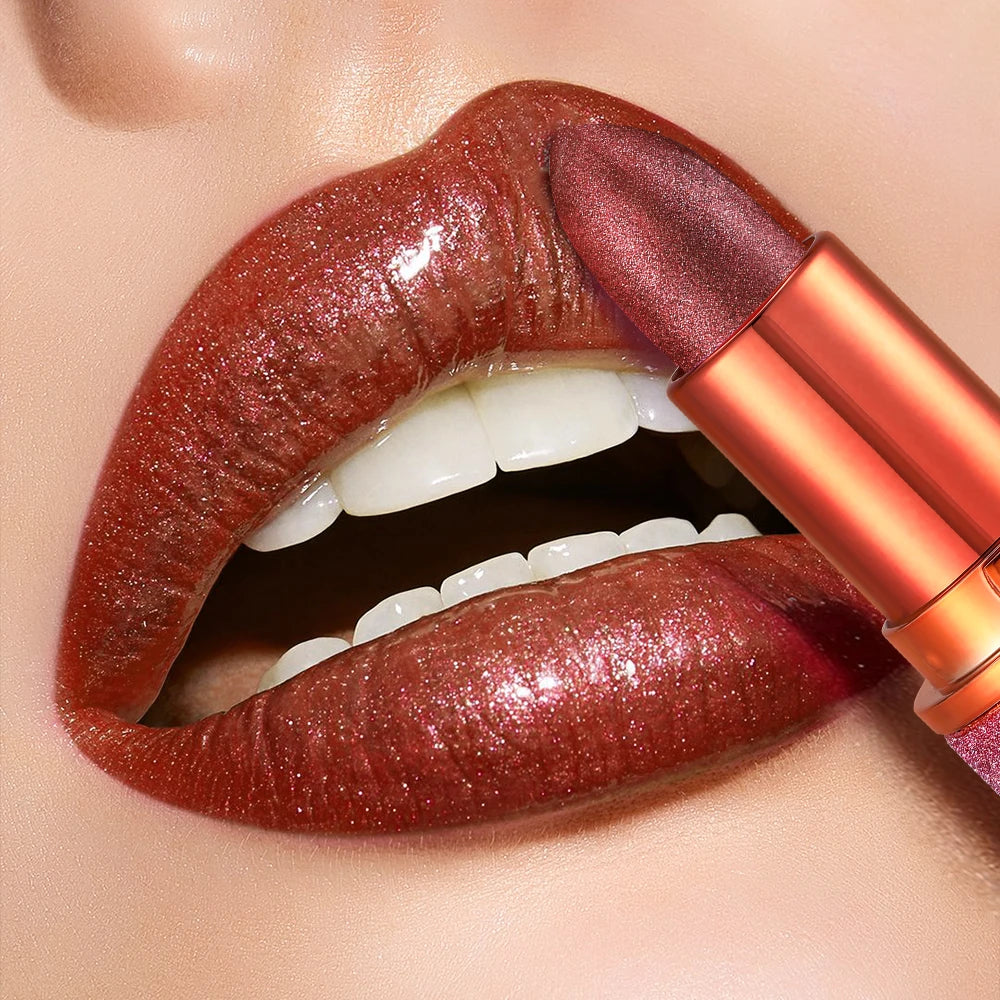 Rose smoke powder, bright starry sky, glossy velvet texture, durable, make your lips shiny, waterproof, anti-fouling. Good Vibrations
