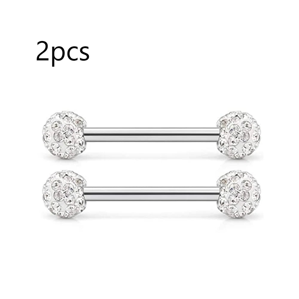 14G Tongue Rings Nipple Rings Surgical Steel Barbell Nipplering Body Piercing Jewelry for Women Men 12MM 14MM 16MM 18MM Bar Leng Good Vibrations Adult Super Store