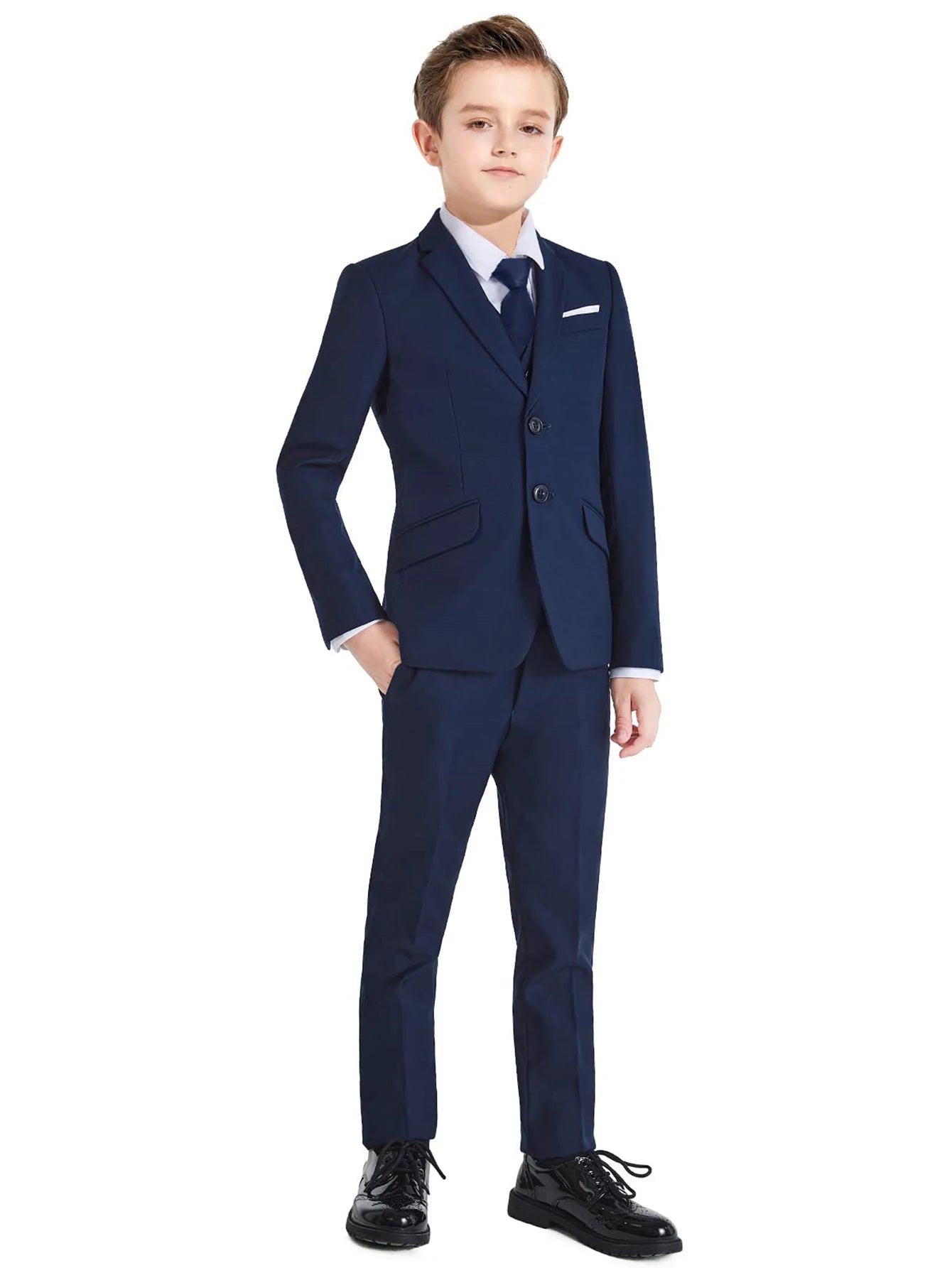 Boys Suits Colorful Formal Suits 5 Piece Slim Fit Dresswear Suit Set School Uniforms Good Vibrations