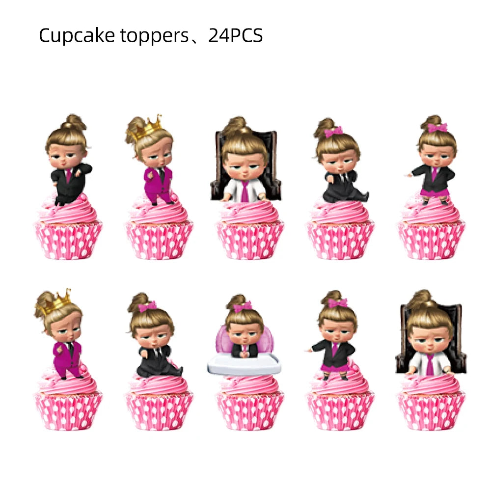 Baby Boy Party Decoration Banner Tableware Supplies Paper Boy DIY Cake Topper Birthday Foil Balloons Kit Accessory Gift Bags Good Vibrations