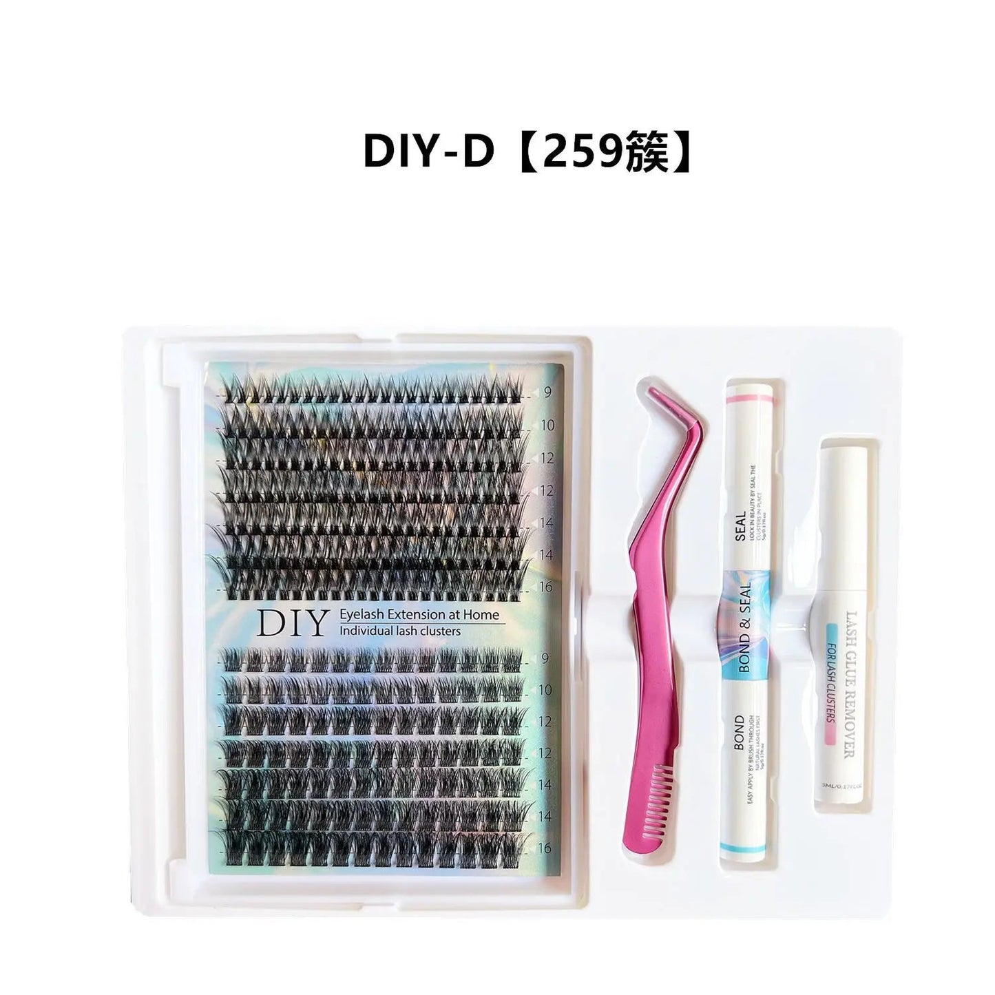 Eyelashes 280PCS Clusters Lash Bond and Seal Makeup tools DIY Lashes Extension kit for gluing Lashes Gluing Glue Accessories Good Vibrations