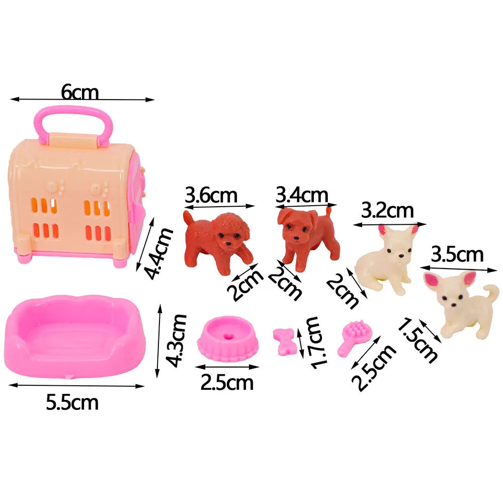 Doll House Furniture Bed Table Chair For 11.8inch 30cm Doll Plastics Cleaning Tools Accessories Mini Furniture Model Gifts Toys Good Vibrations