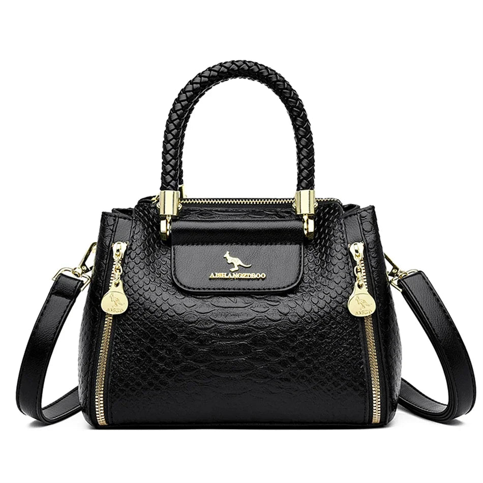 Fashion Crossbody Bags for Women Designer Ladies Purses and Handbags High-quality Soft Leather Women Shoulder Messenger Bags Sac Good Vibrations