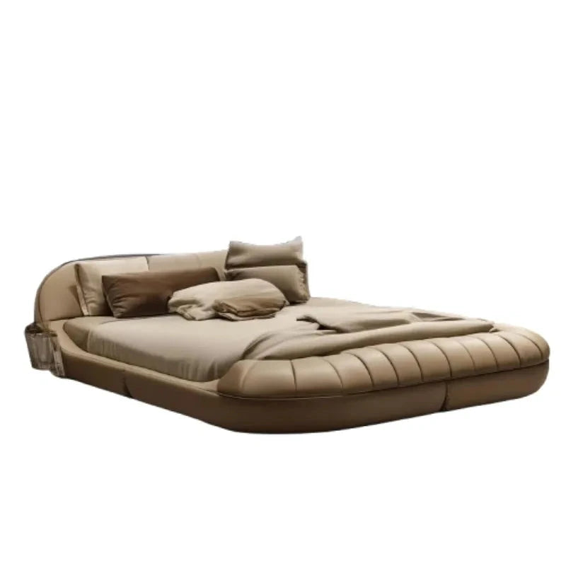 Contemporary King Size Bed Headboard Luxe European Design Perfect Addition Any Bedroom Camas De Dormitorio Home Decoration Good Vibrations