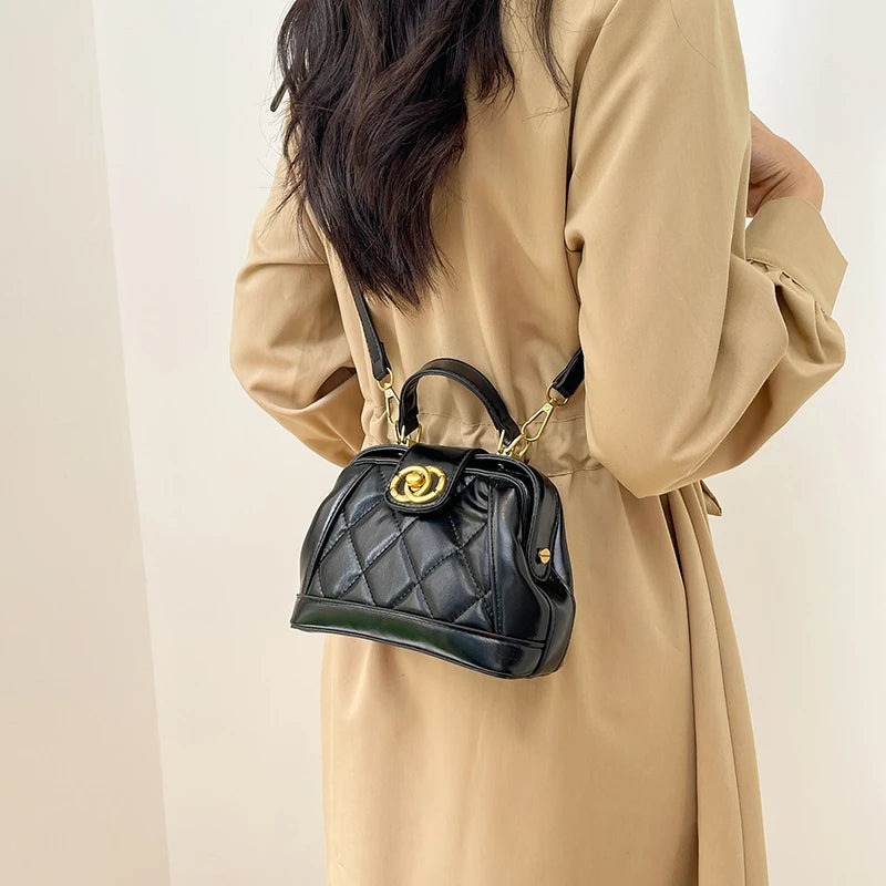 Elegant Ladies Tote Bag Luxury Leather Designer Crossbody Shoulder Handbags Women's Stylish Durable Casual Fashion Purse Good Vibrations