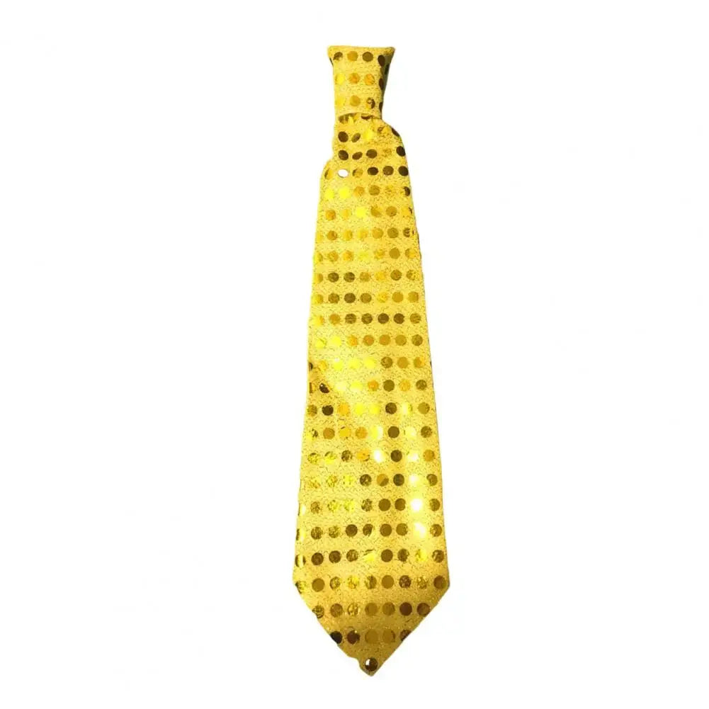 LED Luminous Tie Dot Print Button Battery Powered Necktie Men Women Sequins Glowing Tie Parties Nightclubs Accessories 발광 넥타이 Good Vibrations