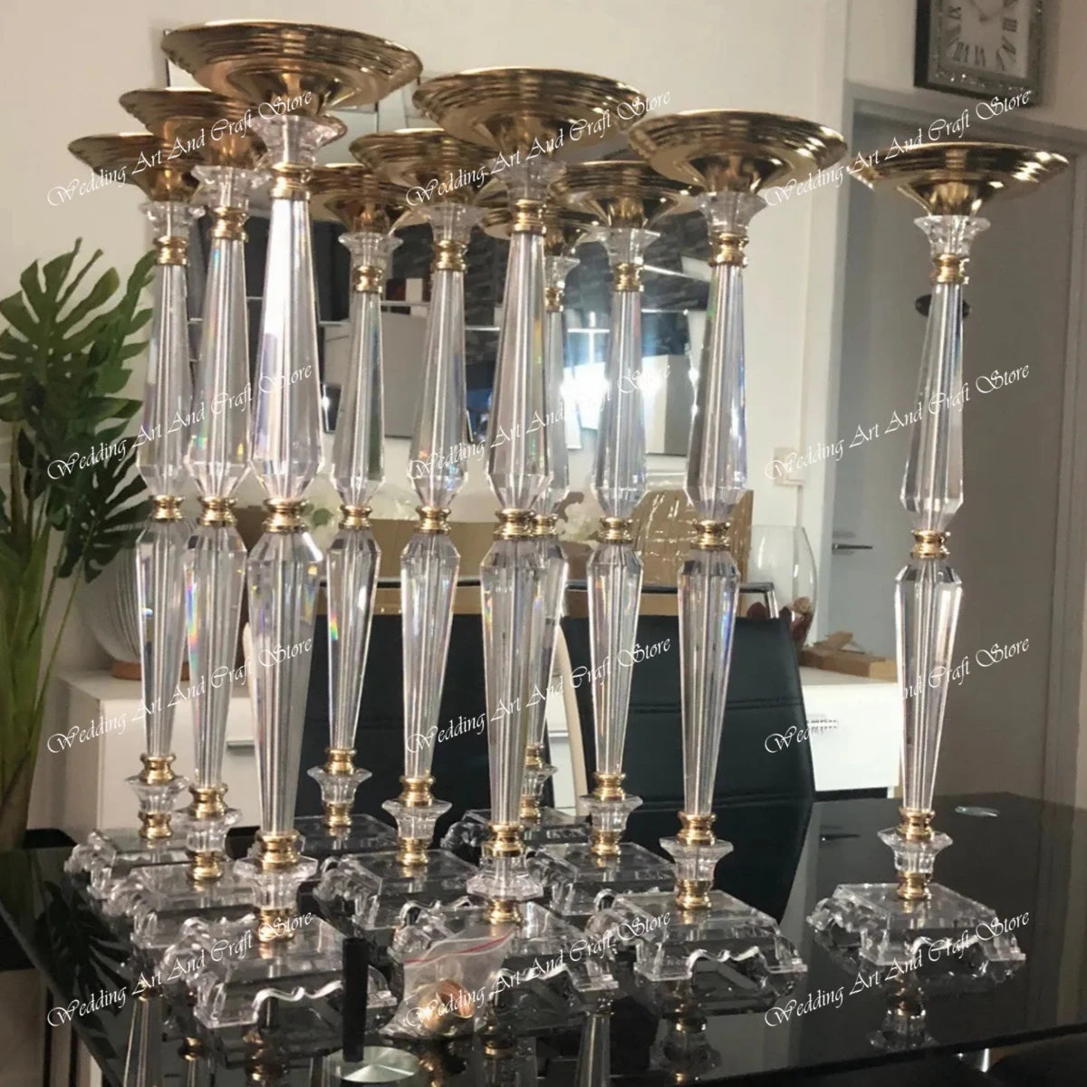 10pcs(40cm to 100cm tall)Acrylic Vase Stand Wedding Centerpieces, Tall Wedding Centerpieces Clear Column Flower Stand  412 Good Vibrations