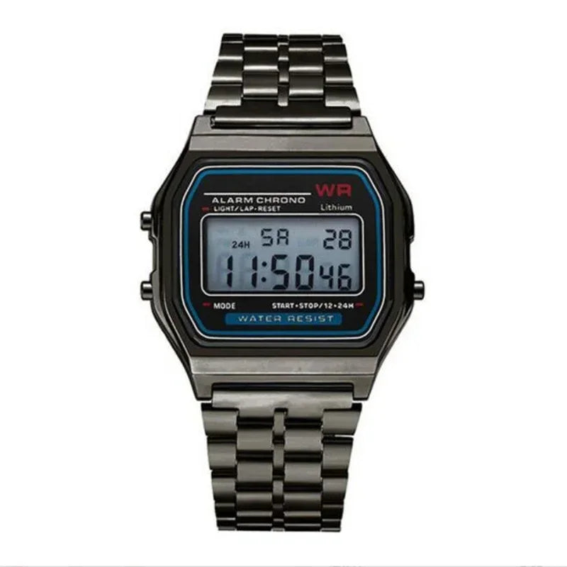 Women Men Watch Vintage LED Digital Sports Watches for Women Electronic Digital Wristwatches Gift Reloj Mujer Relogio Feminino Good Vibrations