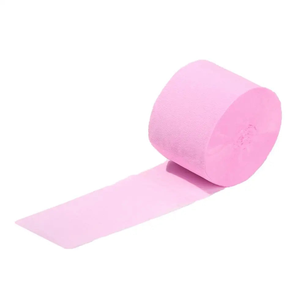 1 Roll DIY Party Supplies Baby Shower Decoration Garland Photography Backdrops DIY Paper Crepe Paper Streamers Wedding Decor Good Vibrations