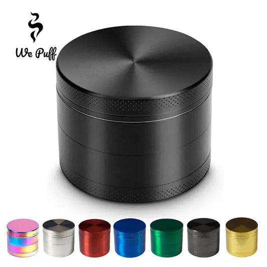 WE PUFF 4 Layers Cute Tobacco Grinder Zinc Alloy Herb Crusher Three Specifications 40/50/63mm Grinders for Smoking Accessories GOOD Vibrations Adult Super Store