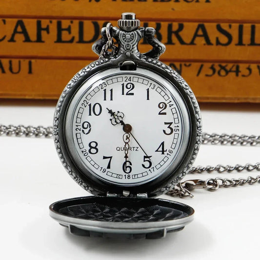 Pocket Watch Souvenir Fashion Pendant Pocket&Fob Watches Hot New Clock Gifts with Chain Good Vibrations