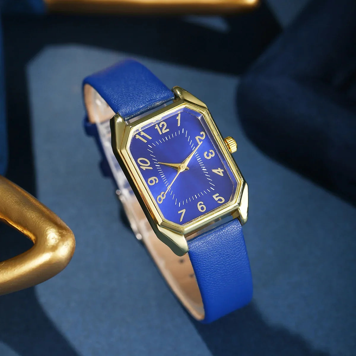 6/5/1PCS Luxury Fashion Square Women's Watches Brand Ladies Quartz Wristwatch Jewelry Set Classic Simple Femme Relogio Feminino Good Vibrations