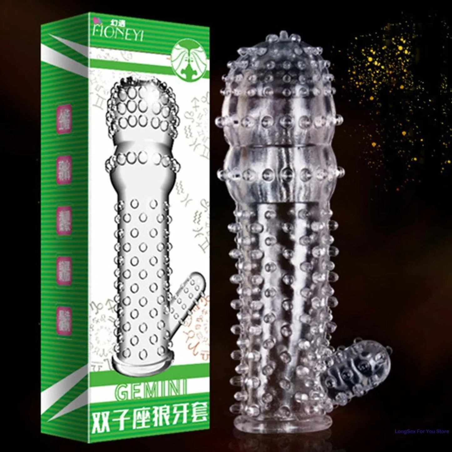 Particles Condoms Reusable Sex Toys High Sensitivity Sleeves