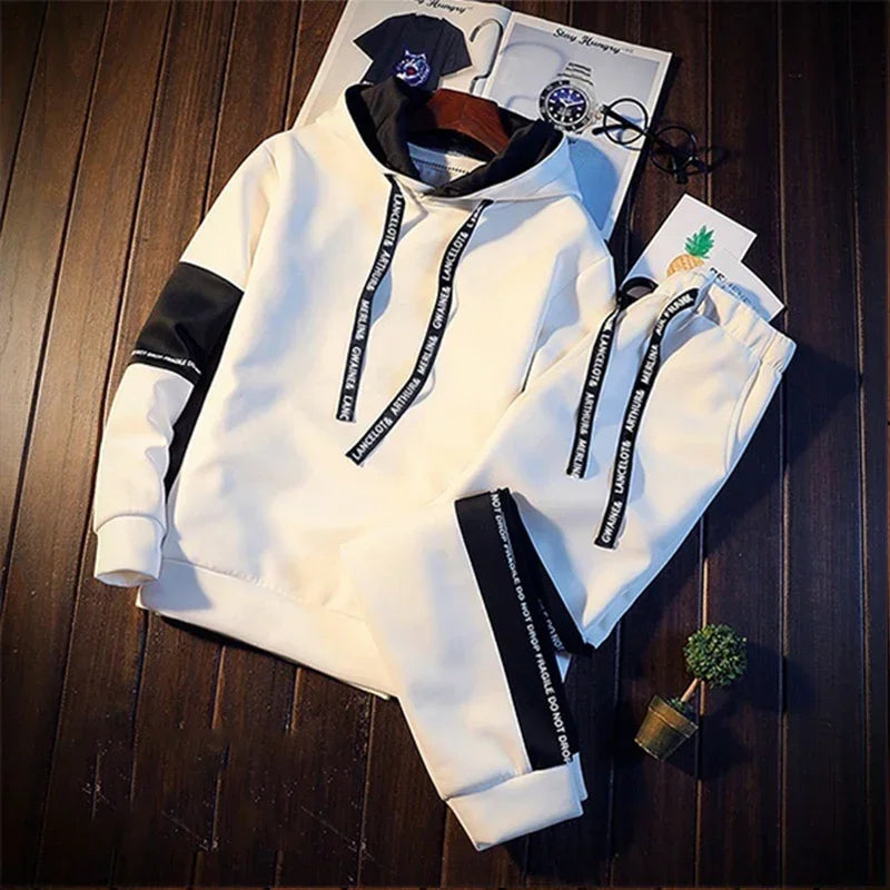 Sports Hot Sales Men's Tracksuit Hooded Casual Single Piece Sweatshirts And Daily Sweatpants Comfortable Outdoor Jogging Quality Good Vibrations