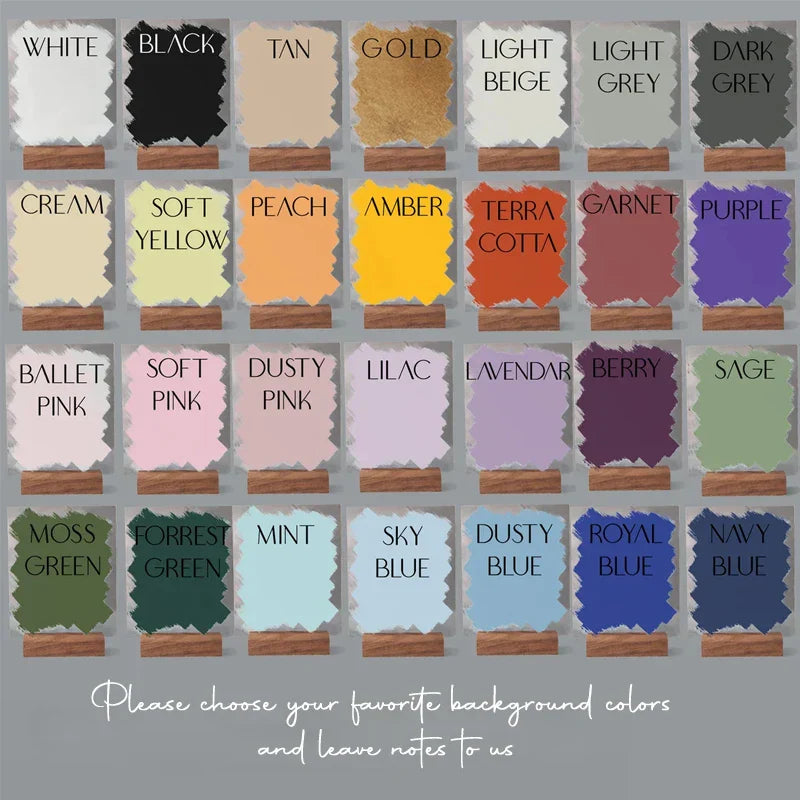 Personalized Painted Back Acrylic Wedding Table Numbers with Base Calligraphy Rustic Arch Numbers for Modern Wedding Table Decor Good Vibrations