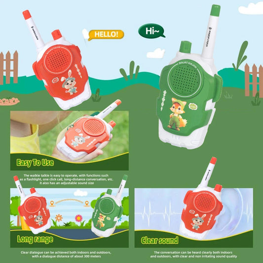 Toys for 3-12 Year Old Boys Girls, Walkie Talkies for Kids,2 Way Radio Toy for Outside, Camping, Hiking Good Vibrations