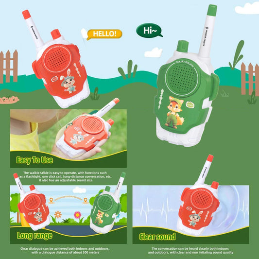 Toys for 3-12 Year Old Boys Girls, Walkie Talkies for Kids,2 Way Radio Toy for Outside, Camping, Hiking Good Vibrations