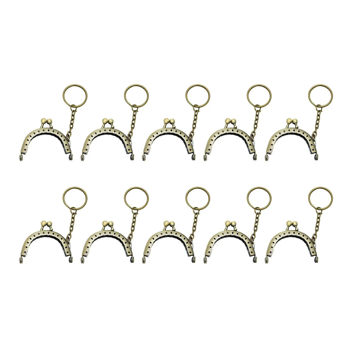 Purse clasp , 10Pcs 5cm Metal Purse with , Coin Bag Accessories for DIY Craft Good Vibrations