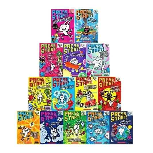 New New 14 Books/set Branches Children Cartoon for Kid Books English Press Start!Super Rabbit Boy Reading Edition Scholastic Good Vibrations