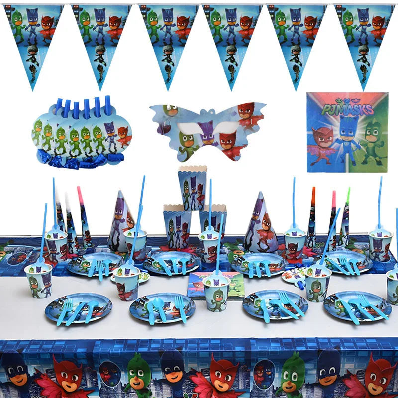 PJ Masks Birthday Invitation Cards party Decor PJ Masks Paper Cards Greetings Card Celebrate Birthday Kids Favors Party Supplies Good Vibrations