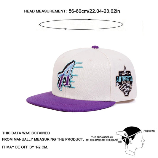 Unisex A Letter Embroidery Side Basketball Hip-hop Hats Spring Autumn Outdoor Adjustable Casual Baseball Caps Sunscreen Hat Good Vibrations