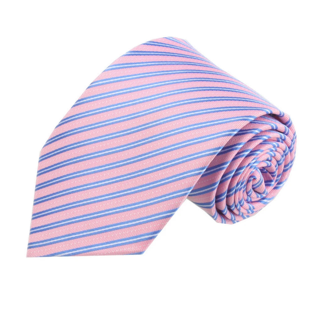 Fashion Ties for Men Women 8cm 3.15'' Business Wedding Accessories Silk Tie Mens Black Blue Gray White Pink Red Necktie Good Vibrations