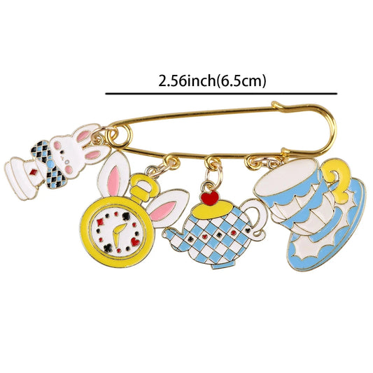 Halloween Accessories Enamel Brooches Cartoon Pins Clothing Backpack Lapel Badge Fashion Jewelry Accessories Souvenir Gifts Good Vibrations