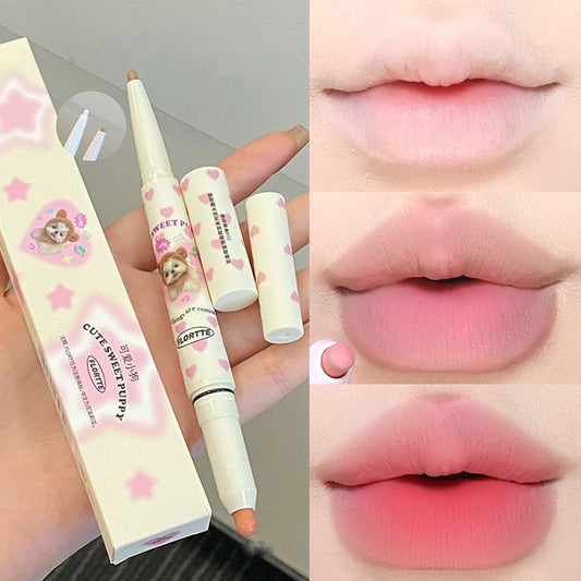 FLORTTE Lip liner Pencil Natural Matte Lip Liner Cute Animals Lipstick Pen Lasting Lipliners Korean Cosmetic  Kawaii Make Up Good Vibrations