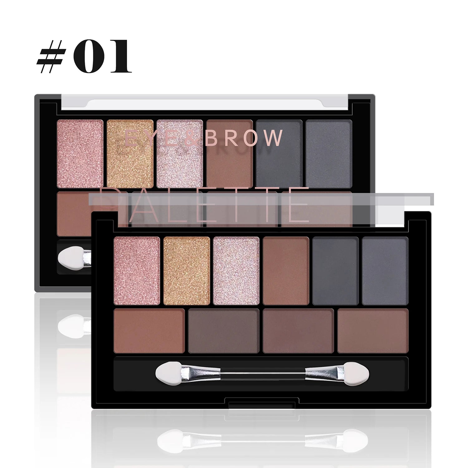 Ten color eyeshadow palette pearlescent matte fine shimmer earth tones beginner daily nude eyeshadow palette makeup Good Vibrations
