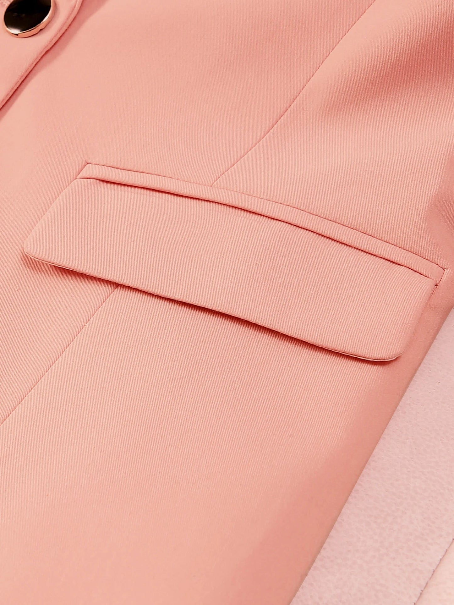Women's Casual Elegant Jacket Blazer, Design Stitching Sleeves Buttoned and Double Pockets Fine Jackets ,Suitable All Seasons