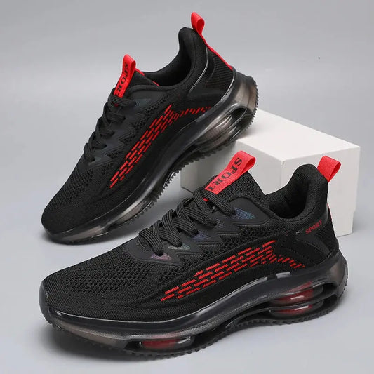 2025 New Casual Men's Fashionable Air Cushion Flat Shoes Breathable Lightweight Sports Shoes Suitable for Running and Walking Good Vibrations