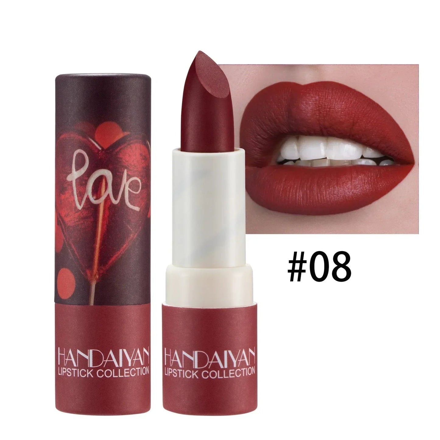 Nude Matte Velvet Lipstick Lip Liner Color Rendering Lasting Non-stick Cup Sexy Lipsticks Waterproof Beauty Lips Makeup Cosmetic Good Vibrations