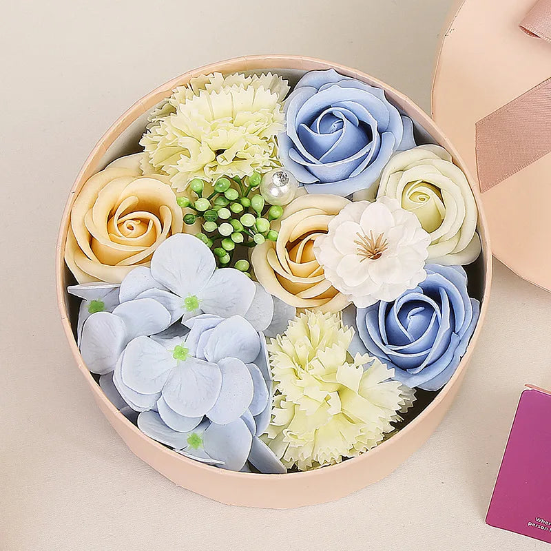 Soap Flower Gift Box For Woman's Day Mother's Day Rose Carnation Bathroom Decoration Mother's Day Gift Girl Friend Artificial Good Vibrations Adult Super Store