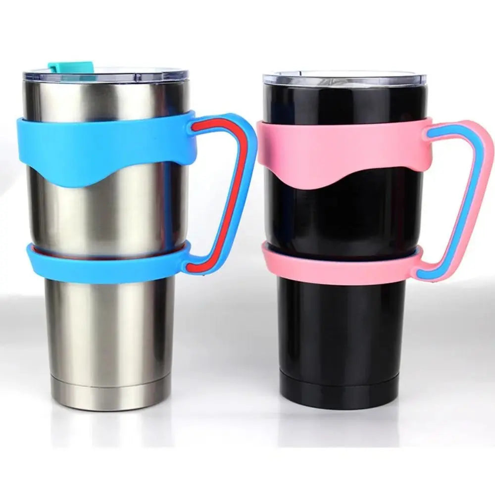 Water Bottle Tumbler Cup Handle for Yetti Rambller 20oz/30Oz Travel Mug Holder Car Vehicle Cup Drink Holder Rack Bottle Holder Good Vibrations Adult Super Store