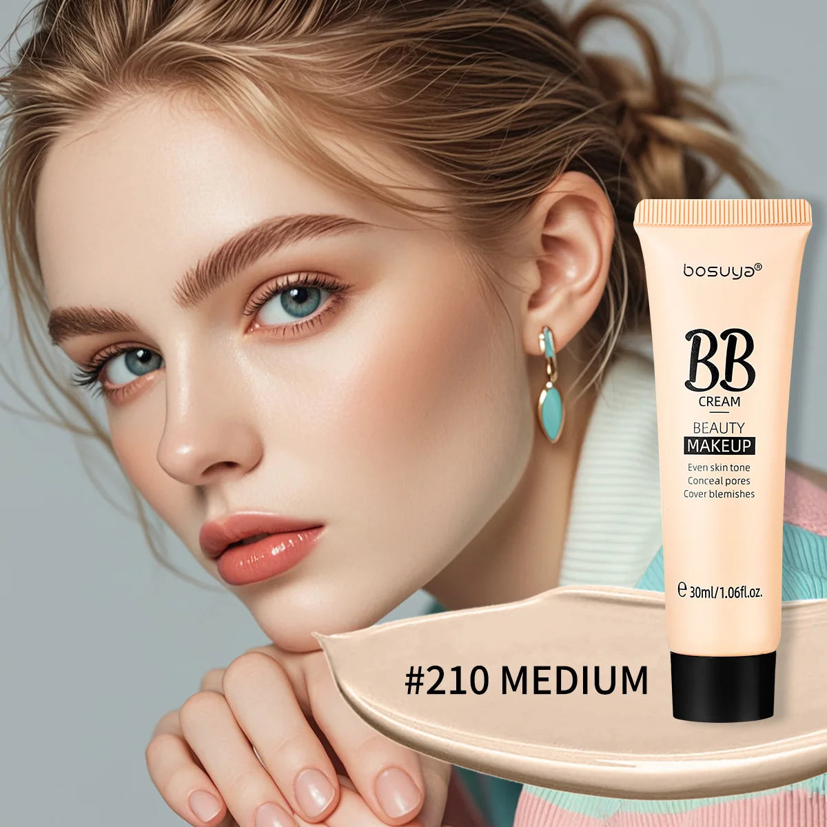 30ml Beauty BB Cream Foundation,Liquid Concealer,Long-Lasting Moisturizing Waterproof,Not Easy to Remove Makeup,Full Coverage Good Vibrations