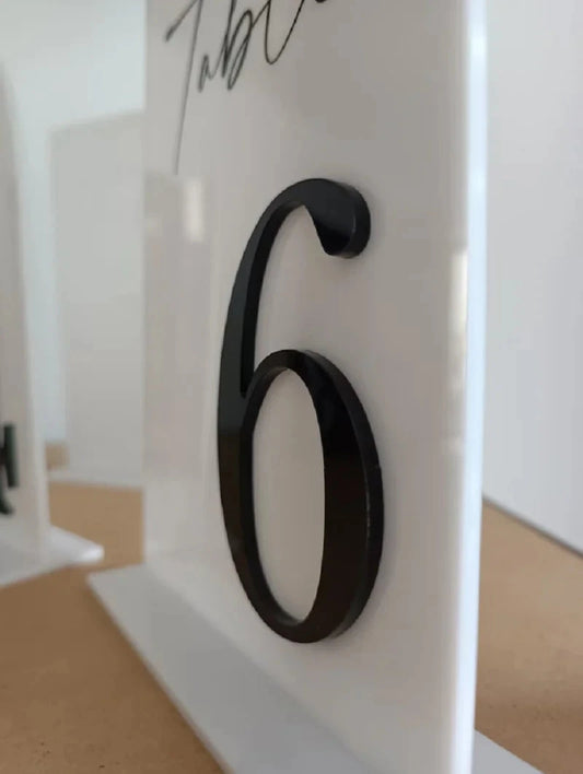 Acrylic Table Numbers White Arched Wedding Table Number Custom Acrylic Wedding Table Numbers Wedding Table Decor Wedding Signage Good Vibrations