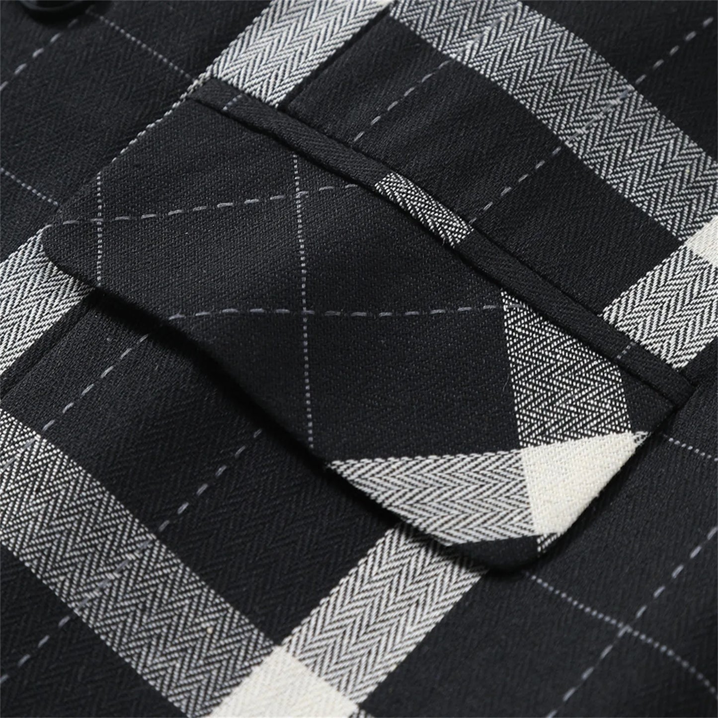 2025 Men's Spring Casual Single Button Suit Vest V Neck New Style British Men's Suit Vest Waistcoat Formal Business Suit Vest