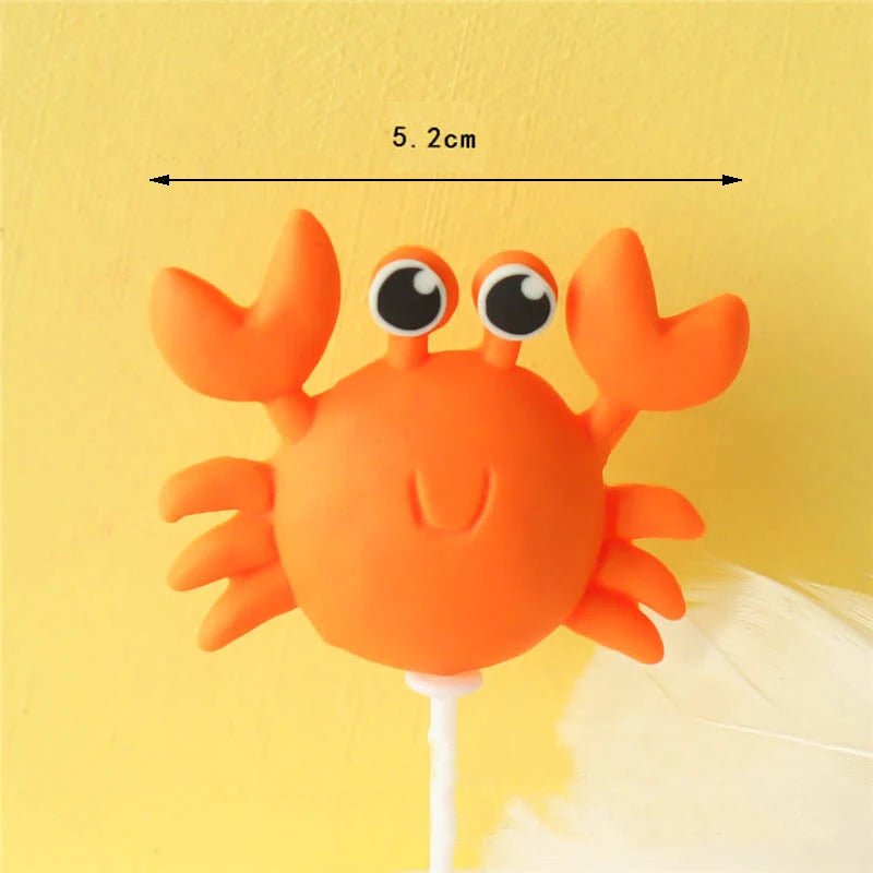 Mermaid Theme Cake Toppers Shell Starfish Fish Tail Children Girl Birthday Wedding Baby Shower Party Cake Decorations Supplies Good Vibrations