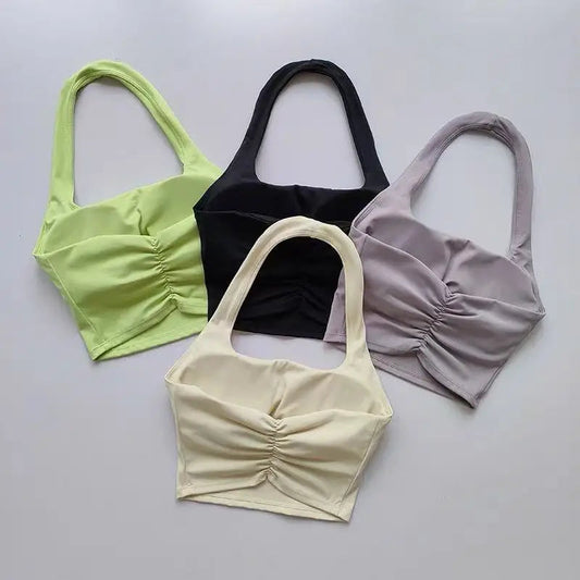 Fitness Bra Workout Tops Gym Fitness Sports Bras Sexy Athletic Sport Bra Women Backless Gym Yoga Crop Top Good Vibrations