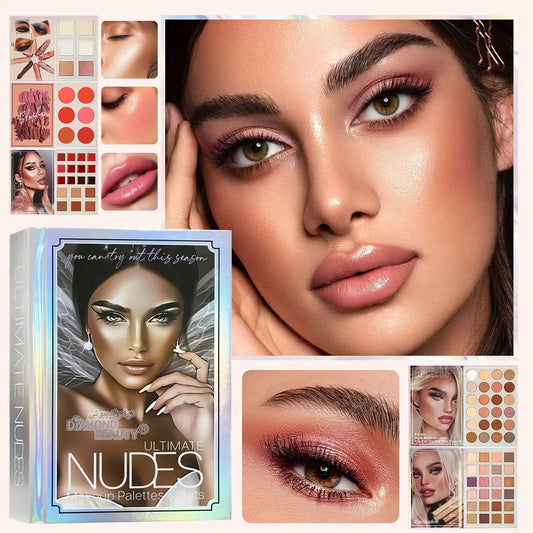 78 Colors of Eye Shadow, Blush and Lip Gloss All-in-One Makeup Palette with Rich Colors, Fine Powder and Easy to Apply Good Vibrations