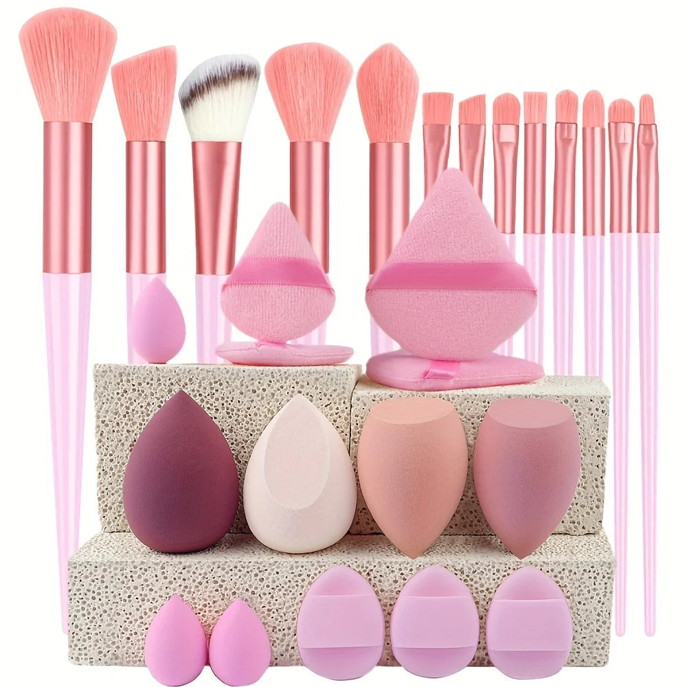 Makeup Brushes 8-29Pcs Makeup Kit Professional Women Cosmetic Soft Powder Brush Eyeshadow Foundation Full Set Travel Beauty Tool Good Vibrations