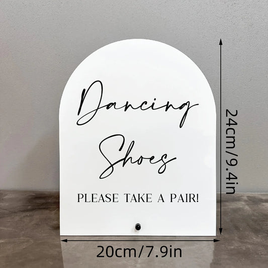 【Flat】Classic dance shoes acrylic sign, wedding, desktop, multi-purpose, 2D flat Good Vibrations
