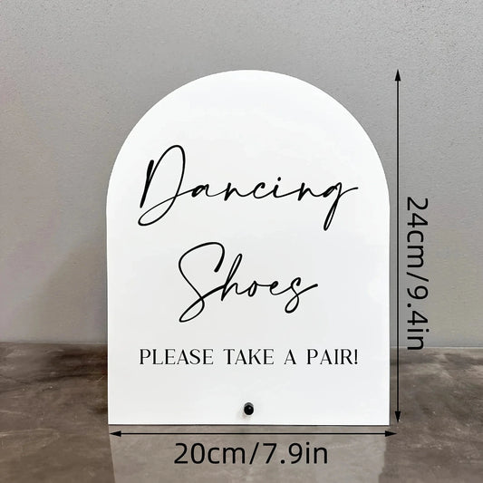 【Flat】Classic dance shoes acrylic sign, wedding, desktop, multi-purpose, 2D flat Good Vibrations