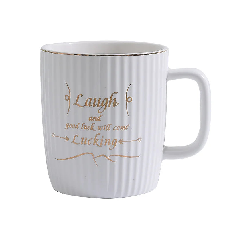 Lucky Coffee Mug Towel Flower Gift Set for Wedding Birthday Anniversary Ceramic Water Cup Mother Girl Friend Gift Bag Good Vibrations
