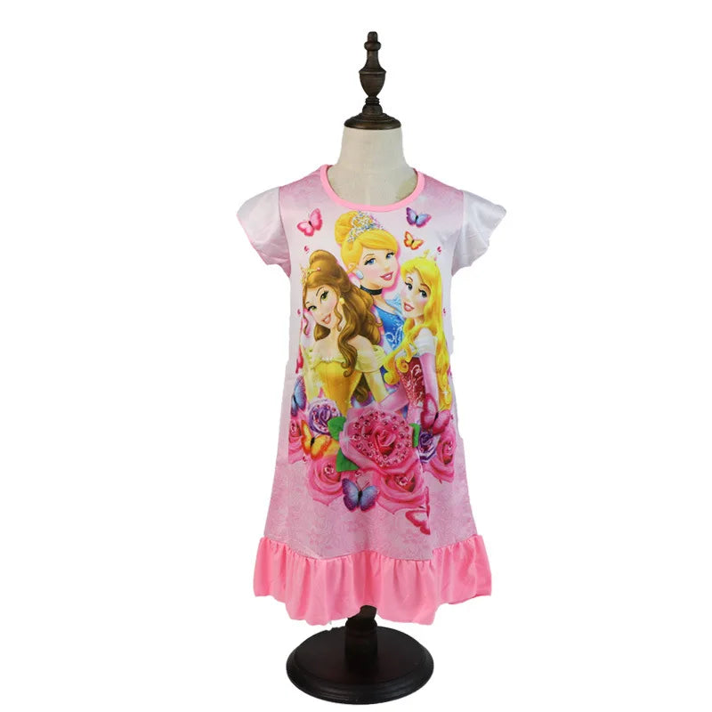 Girls' Dress New Summer Children's Clothing Children's and Girls' Home Clothing Snow White Good Vibrations