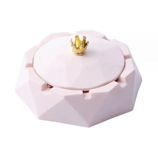 1PC Car Interior Ashtray Simple Crown Stainless Steel Liner Ashtray Office Home Universal Ornaments Dust Rubbish Finishing GOOD Vibrations Adult Super Store