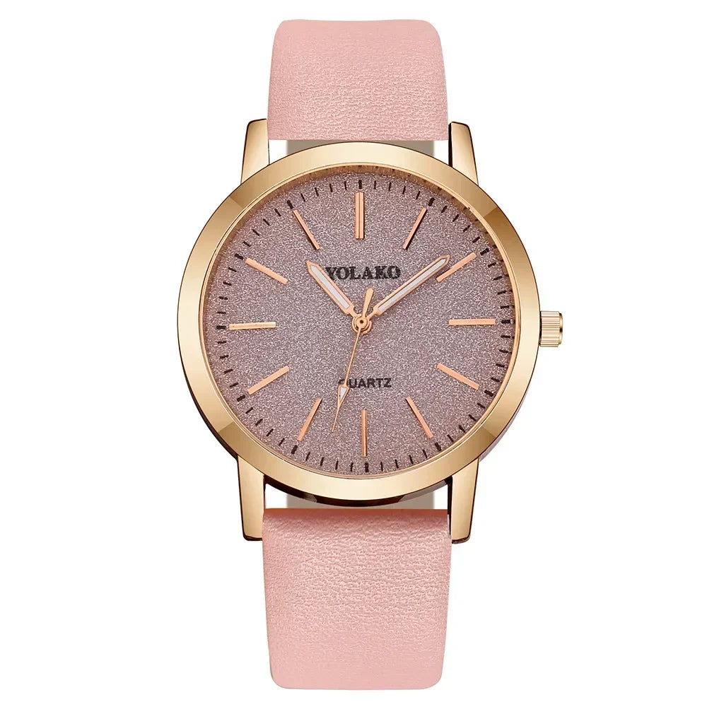Women Watches Brand Luxury Fashion Ladies Watch Leather Watch Women Female Quartz Wristwatches Montre Femme Reloj Mujer Good Vibrations