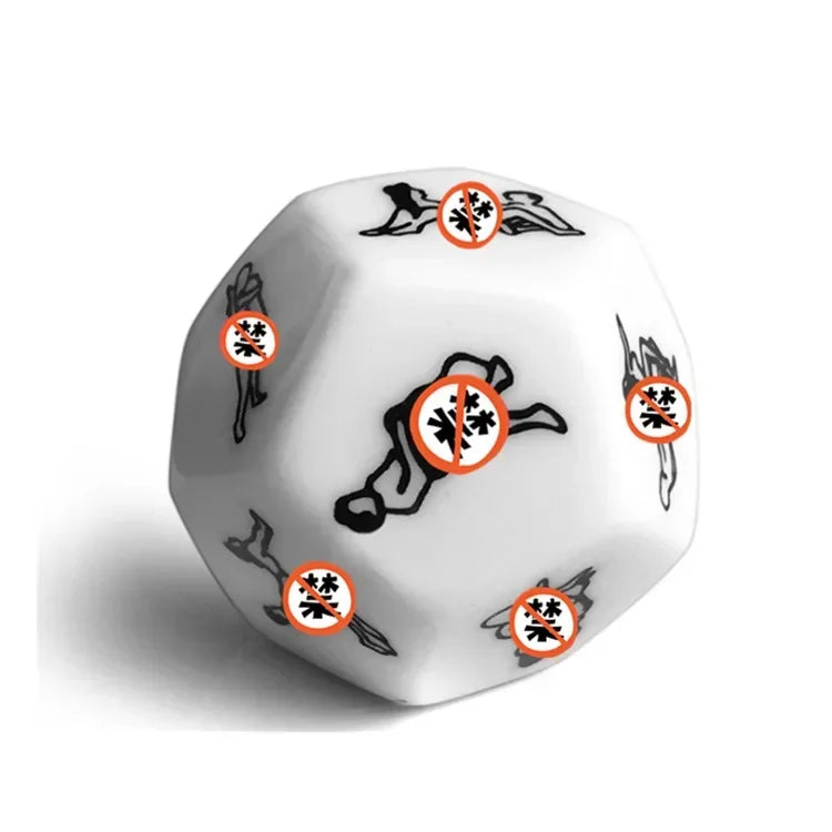 12 Sides Sex Toys for Couples Funny Sex Dice Adult Game Erotic Love Sexy Posture Foreplay Lovers Humour Game Toy Romantic Party Good Vibrations Adult Super Store
