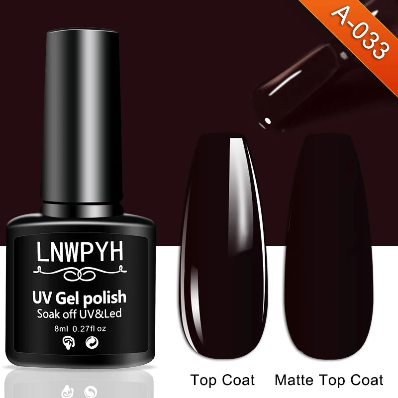 Nail Gel Polish 36 Color Gel Nail Polish Semi Permanent Gel Vernis Base Top Coat Nail Art Manicure Soak Off LED UV Gel Varnishes Good Vibrations
